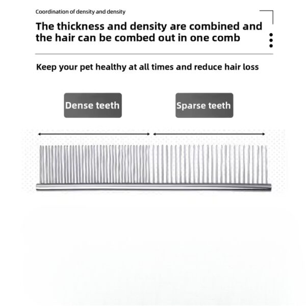 Stainless Steel Open Knot Comb for Cats and Dogs - Image 2