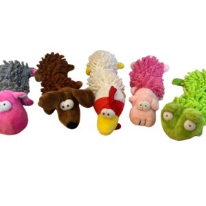 Animal-Shaped Plush Dog Toys with Squeaky Sound