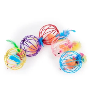 Mixed Color Caged Rat Cat Toy